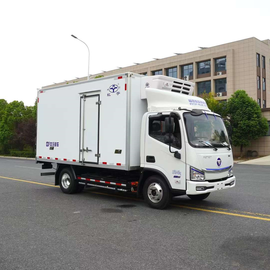 福田智蓝新能源冷藏车 4.2米绿色冷链先锋，守护食品冷冻运输安全